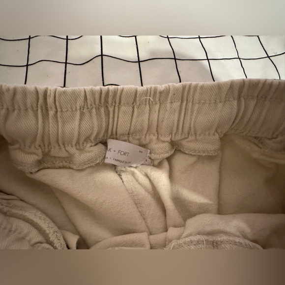 Oak & Fort Cream Coloured Cargo Pants - Picture 2 of 3